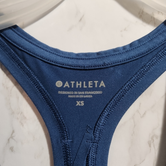 Athleta Limitless Keyhole Athletic Tank X-Small Blue - Picture 3 of 6